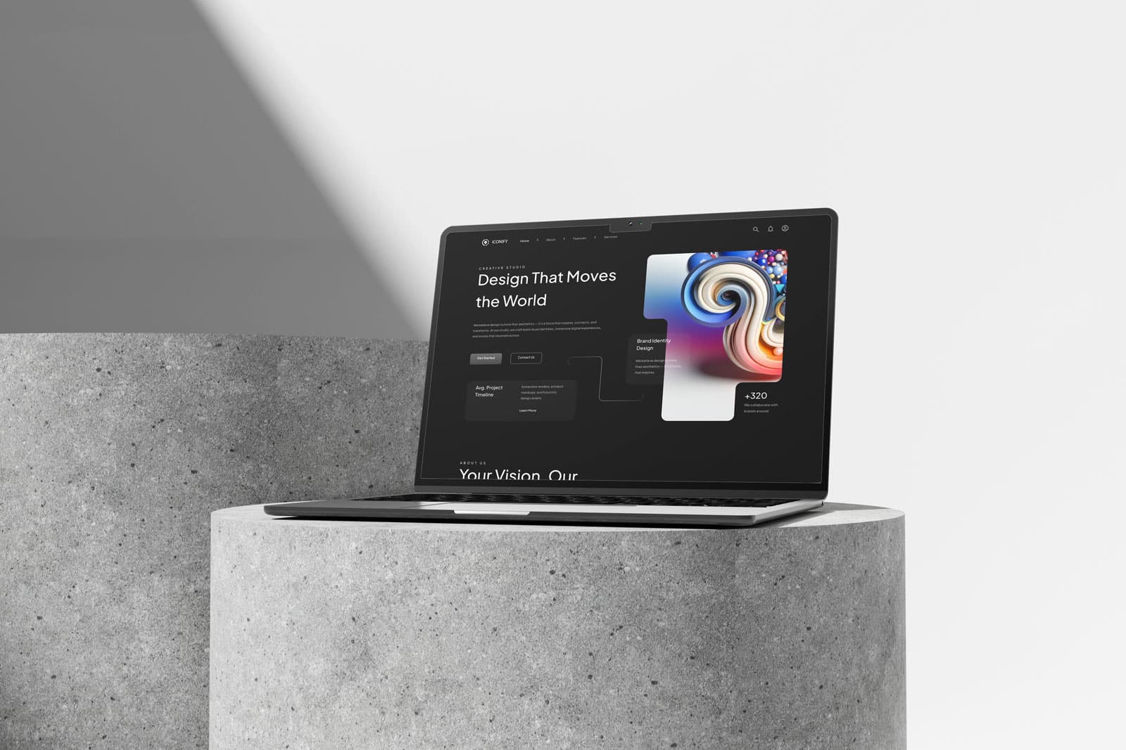 Creative Studio Website Redesign: Showcasing Artistic Vision Through Strategic Digital Design