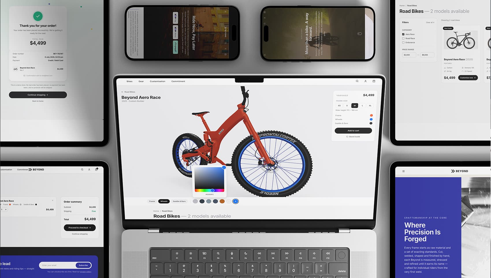 Beyond Bicycles: A Premium E-Commerce Website for a Precision Bike Manufacturer