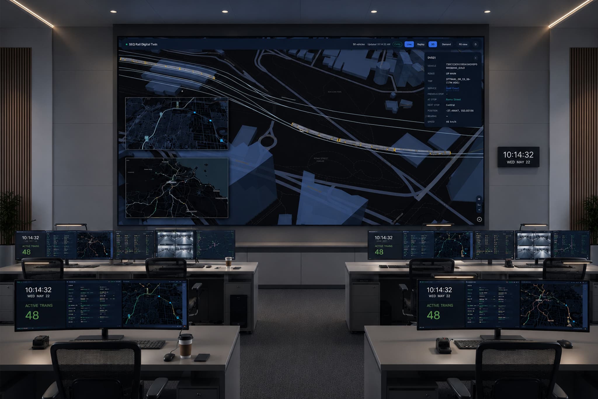 Australia Rail Digital Twin: A Real-Time 2D Visualisation of Australia's Live Rail Network Across ACT, WA, SA, VIC, NSW & QLD